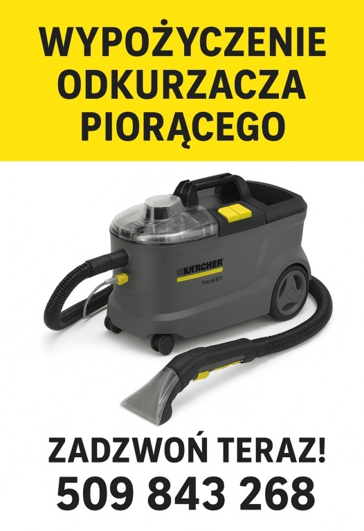 *Wynajem odkurzacza piorącego *