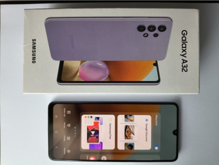 Samsung Galaxy A32 - 2 sztuki - fioletowy i grafitowy