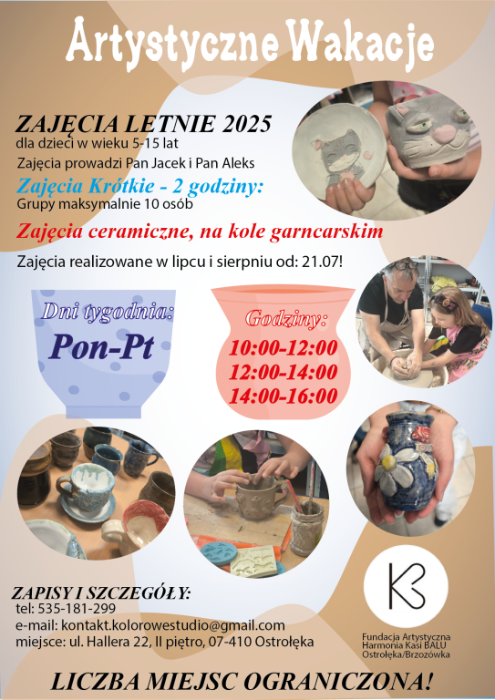 Kolorowe Studio zaprasza dzieci na Artystyczne Wakacje