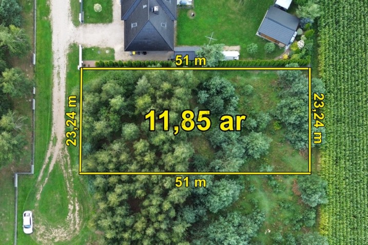 Działka mieszkaniowo-usługowa 11,85 ar | Rzekuń