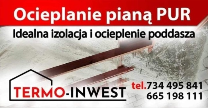 Izolacje i ocieplenia natryskowe  pianą PUR