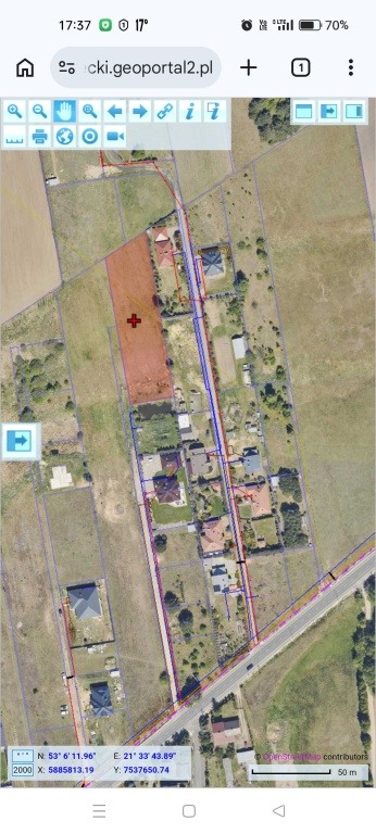 Działka w Łęgu Przedmiejskim ul. Fiołkowa