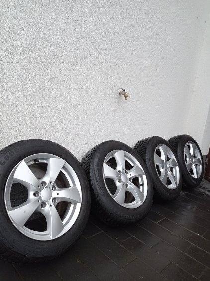 Sprzedam alufelgi 16 `+ opony zimowe GOODYEAR 205/60/16 R