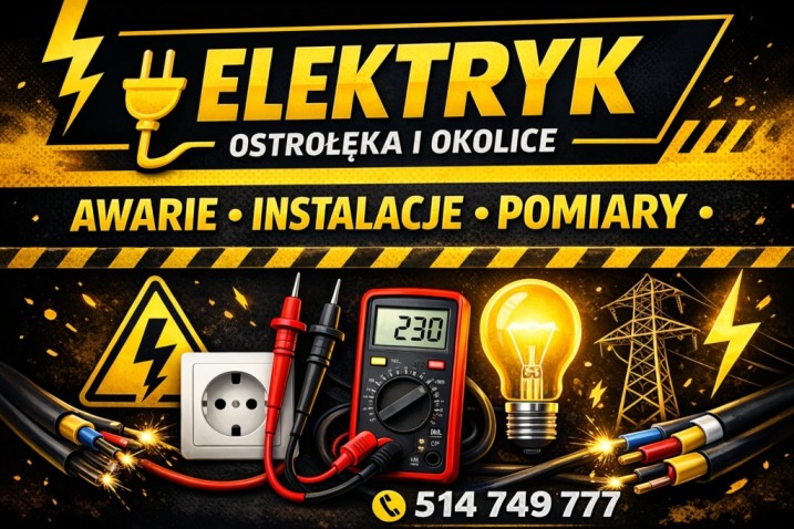 Usługi elektryczne Pogotowie 24/7