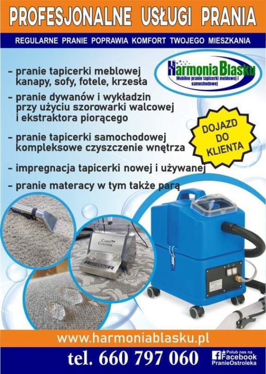 Pranie tapicerki meblowej, kanap, foteli, sof, krzeseł