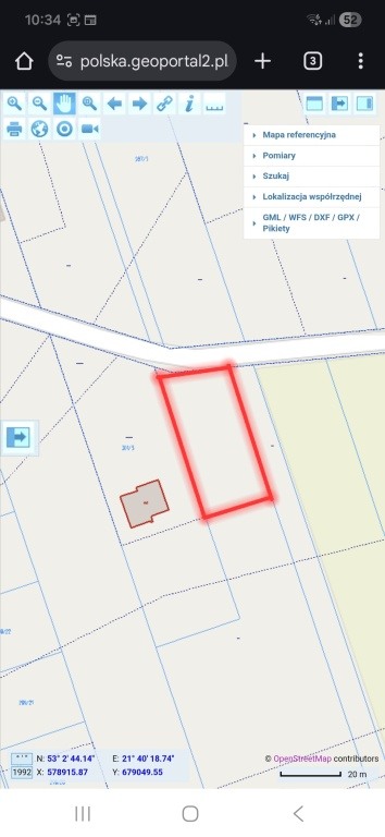 Działka budowlana 10ar Susk Nowy