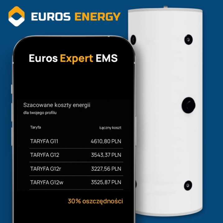 Magazyn ciepła + Euros EMS EXPERT zaawansowany, modutowy system zarzadzania energia/ Dotacja Mój Prąd 6.0 -5tyś zł.