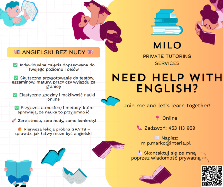 Korepetycje z języka angielskiego
