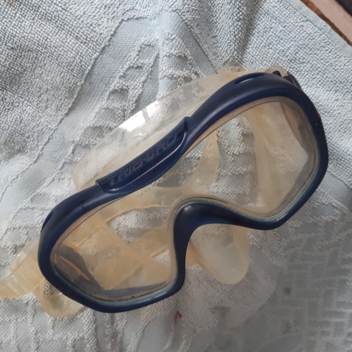Płetwy do nurkowania Tribord + gogle i torba do transportu