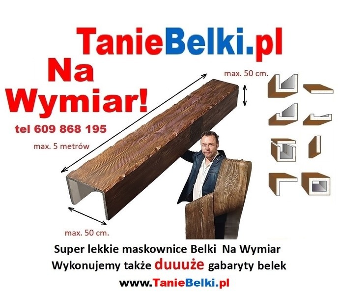 Tanie Belki rustykalne Na wymiar imitacja drewna elastyczna deska