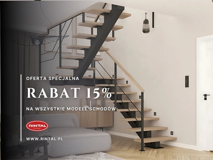 Schody z rabatem 15%