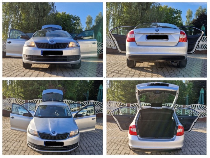 SKODA Rapid 1.6 TDI Active, 115KM, z PL salonu, stan BDB, GARAŻOWANY!