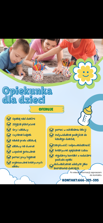 Opiekunka dla dzieci