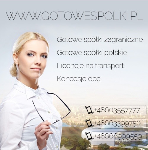 Spółki Transportowe - TRANSPORT MIĘDZYNARODOWY, KRAJOWY SPEDYCJE KONCESJE OPC