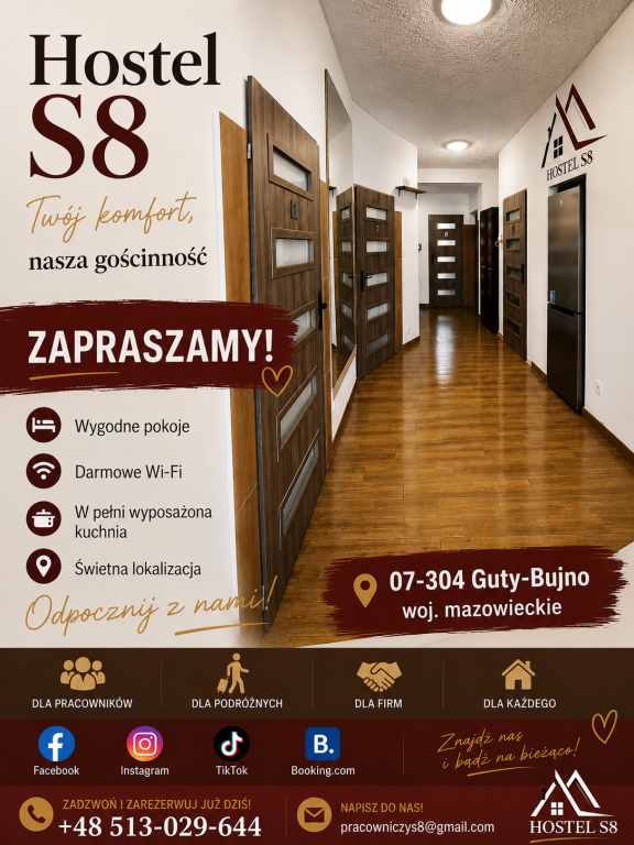 Szukasz noclegu dla pracowników w dobrej lokalizacji? Komfort i pełne wyposażenie.