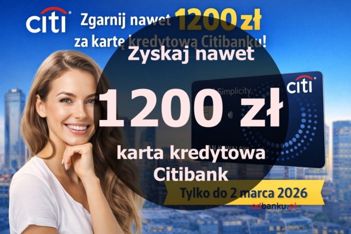 1200 zł do Allegro z kartą kredytową Citibanku