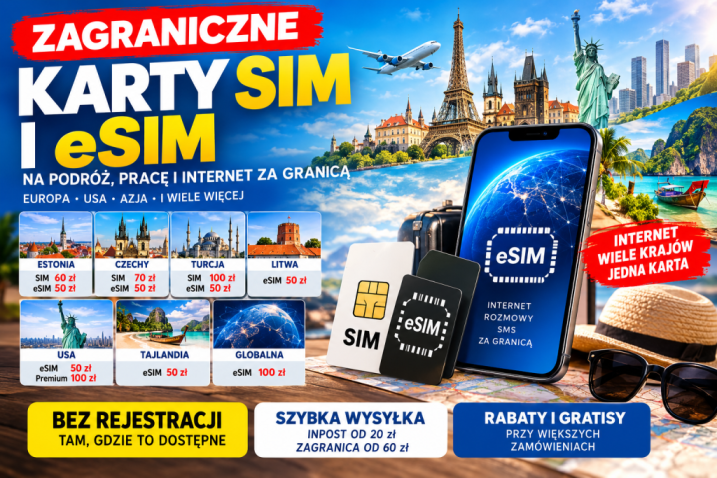 Zarejestrowana Karta SIM Warszawa | Polska 35 PLN | Od Ręki