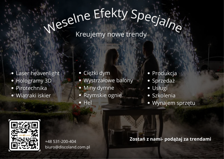 Discoland – Weselne Efekty Specjalne i Profesjonalna Obsługa Imprez