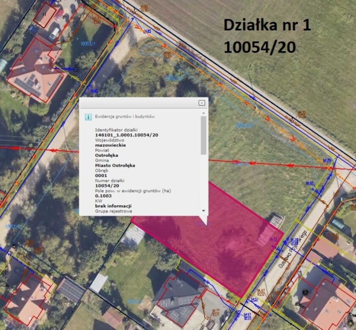 Działka na sprzedaż - osiedle Łazek w Ostrołęce
