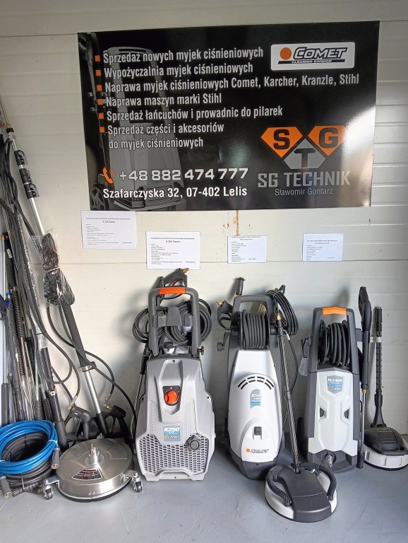 Serwis myjek ciśnieniowych COMET, Karcher ,Kranzle, Stihl, Ehrle