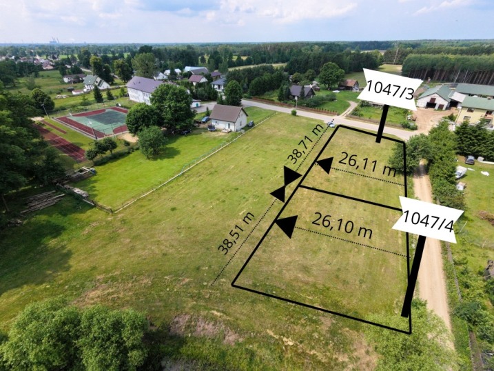 Wyjątkowe działki budowlane 2 × 1000 m² | Łęg Starościński | MPZP | Media | Gmina Lelis