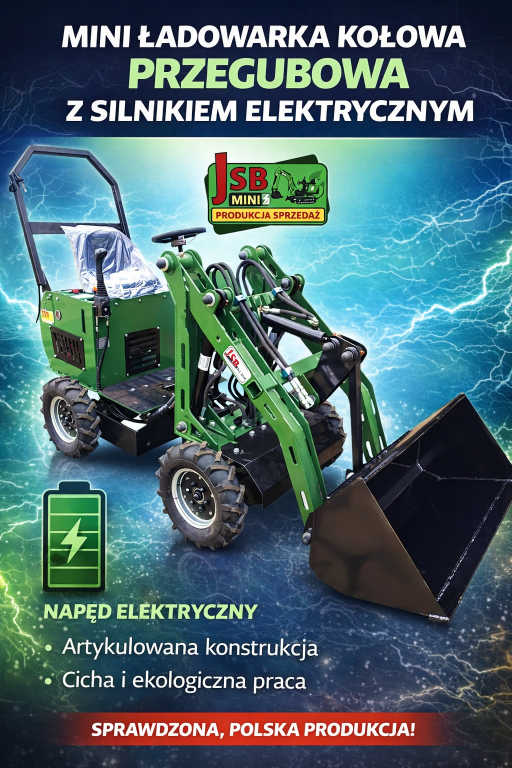 Elektryczna E Ładowarka E Koparka NOWE 2026 | Prosto od Producenta JSB MINI
