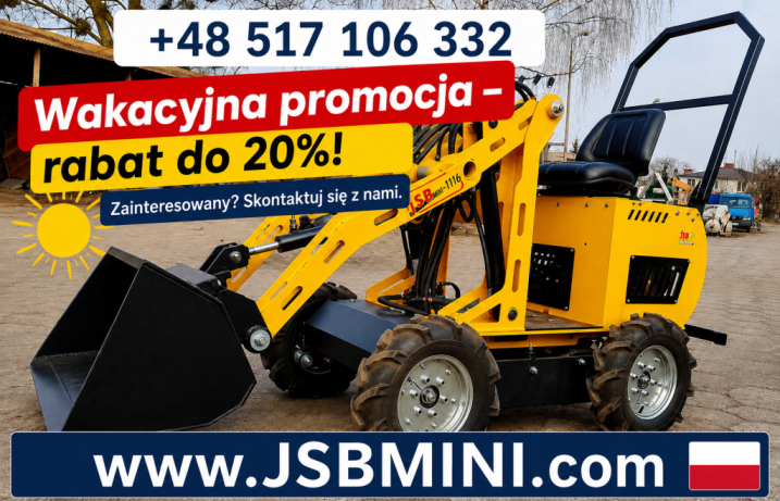Ładowarka Koparka Wozidło - NOWE 2025 - Prosto od Producenta JSB POLSKA -