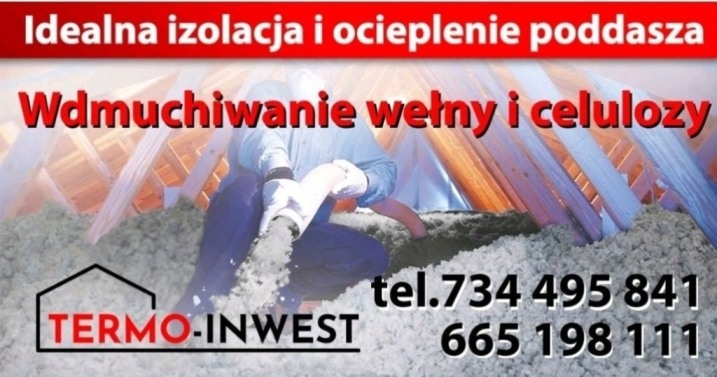 Izolacje i ocieplenia natryskowe pianą PUR Wdmuchiwanie wełny I celulozy