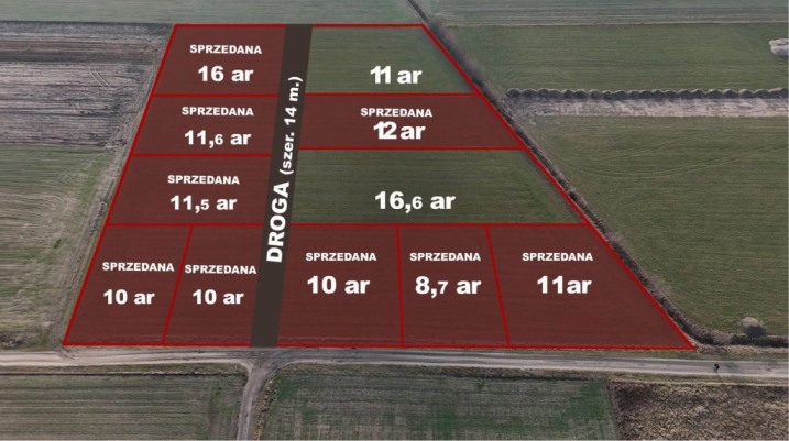 Sprzedam działki budowlane w Rzekuniu.