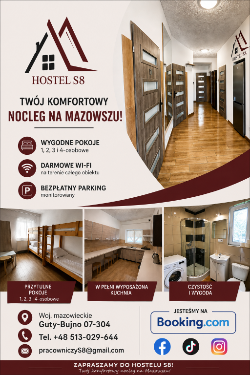 Szukasz noclegu dla pracowników w dobrej lokalizacji? Komfort i pełne wyposażenie.