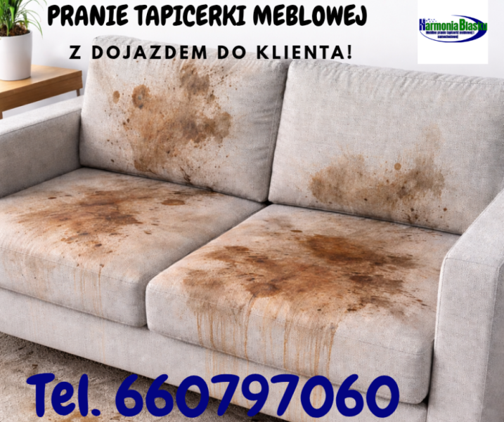 Profesjonalne pranie tapicerki meblowej, kanap, wykładzin