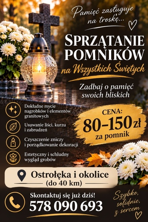 Sprzątanie pomników