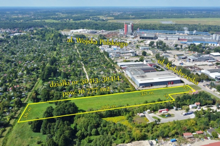 Duży teren inwestycyjny - ul. Kołobrzeska