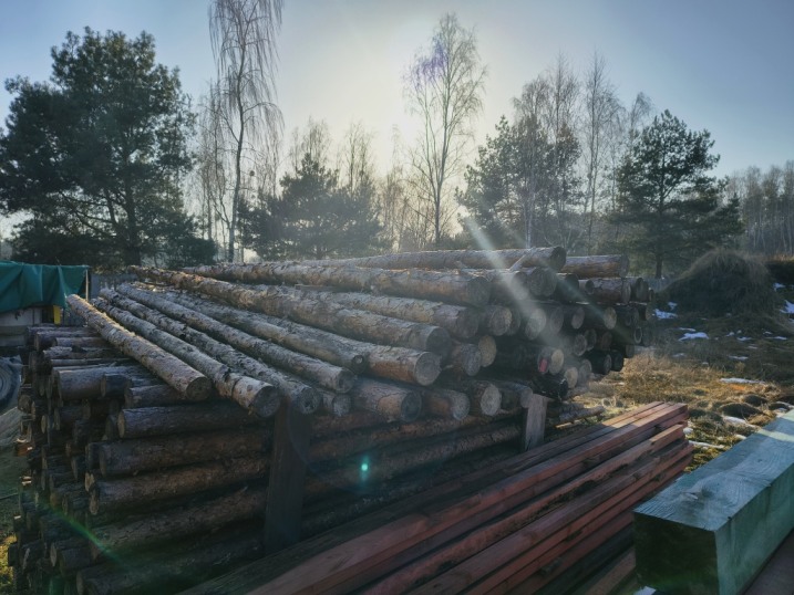 Sprzedam stemple drewniane.