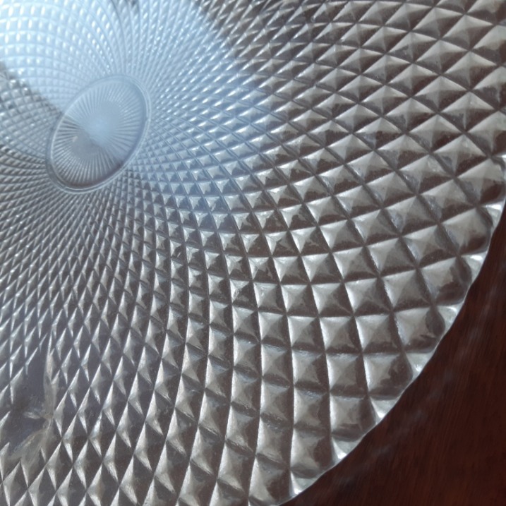 Patera szklana imitująca kryształową