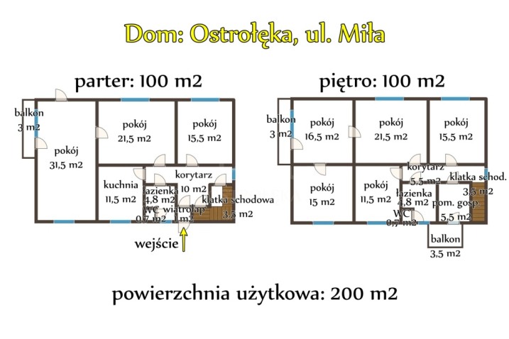 Ostrołęka, ul. Miła: dom z potencjałem