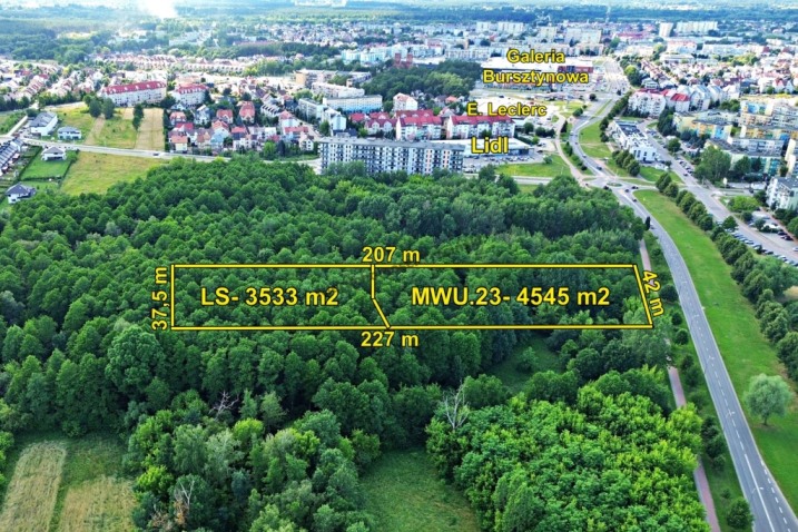 Działka inwestycyjna 80,78 ar | Zabudowa wielorodzinna