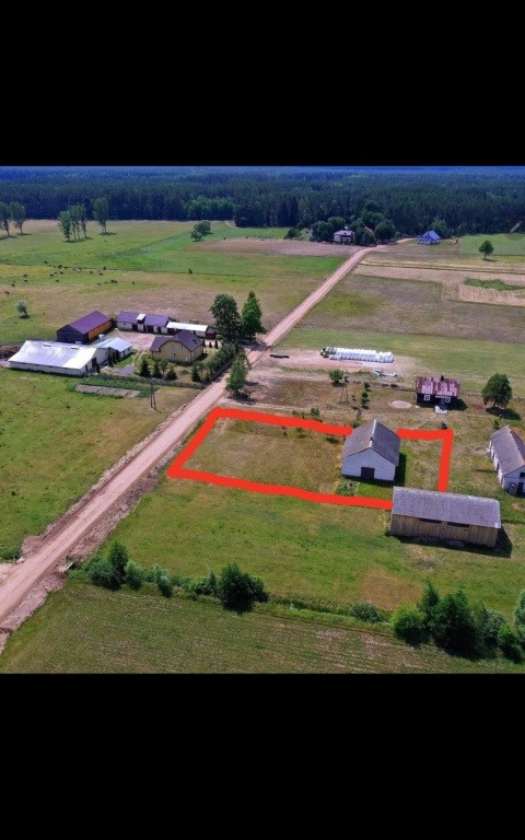 Działka budowlana 2000m2 z budynkiem 153m2 100 000 Rżaniec gm. Olszewo-Borki