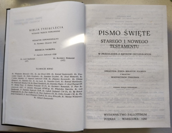 Pismo Święte Starego i Nowego Testamentu - Biblia Tysiąclecia - Katolicka Biblia