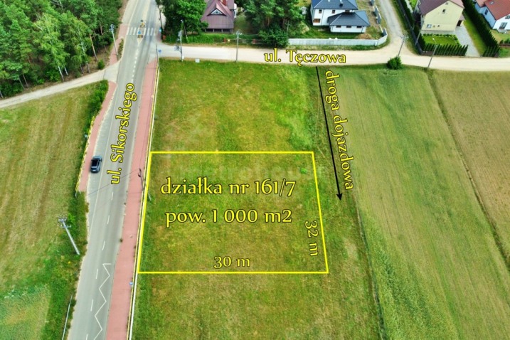 10-arowa działka z mediami w Krukach