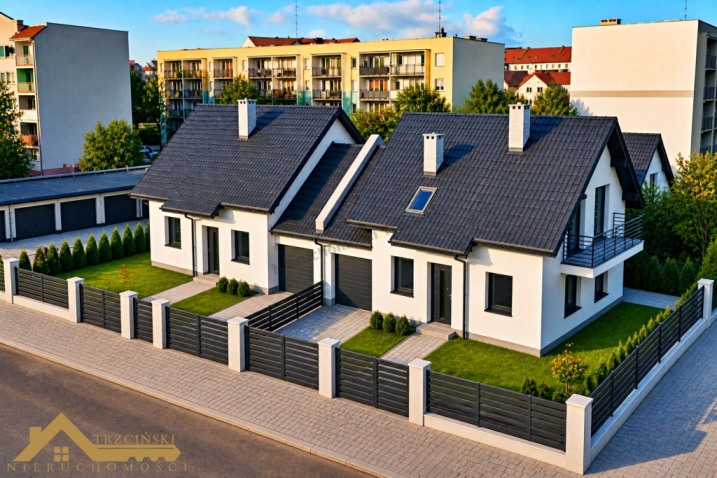 Domy bliźniacze | 5 pokoi | garaż | centrum Ostrołęki