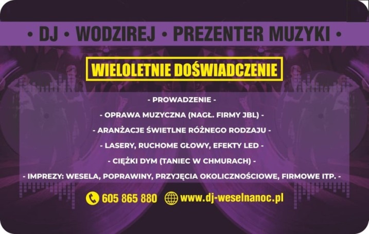 DJ/ PREZENTER MUZYKI/ WODZIREJ