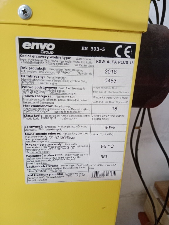 Piec pereko 18kw