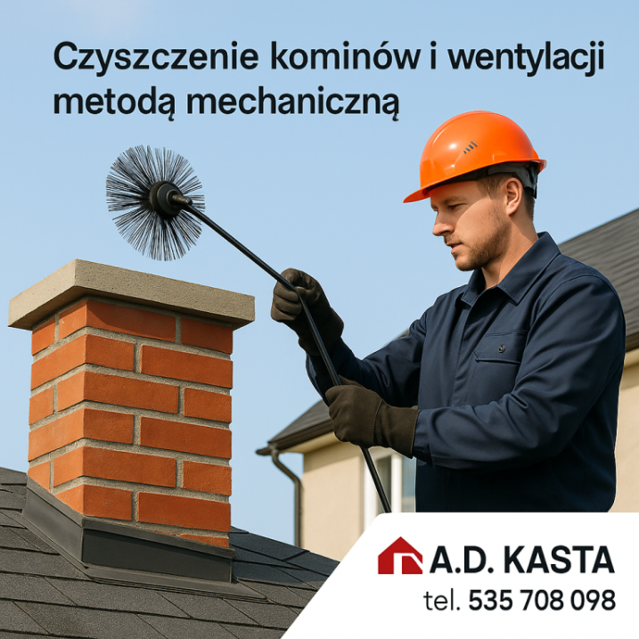 Czyszczenie kominów i wentylacji metodą mechaniczną – drożność i bezpieczeństwo