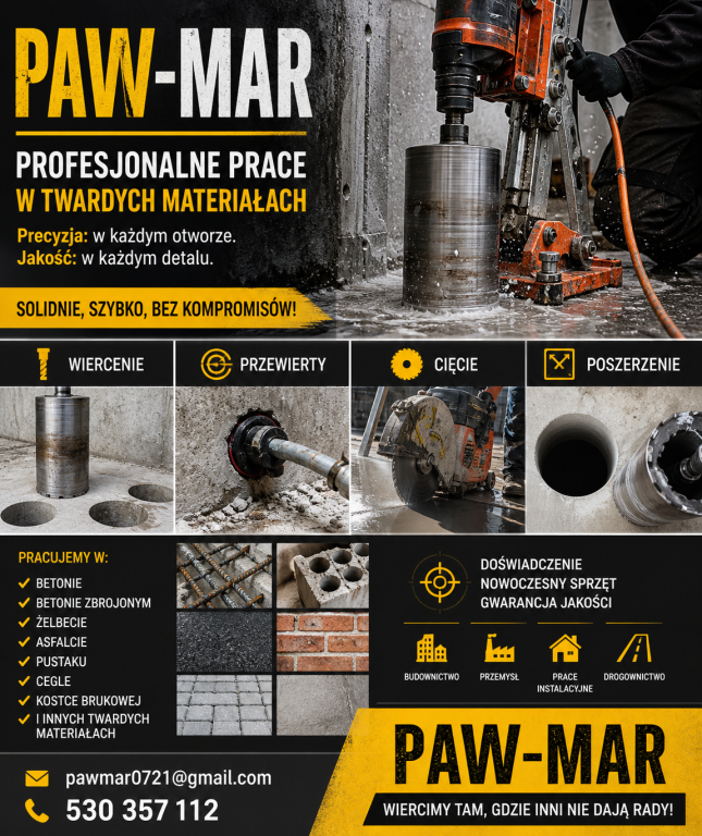 Prace w betonie