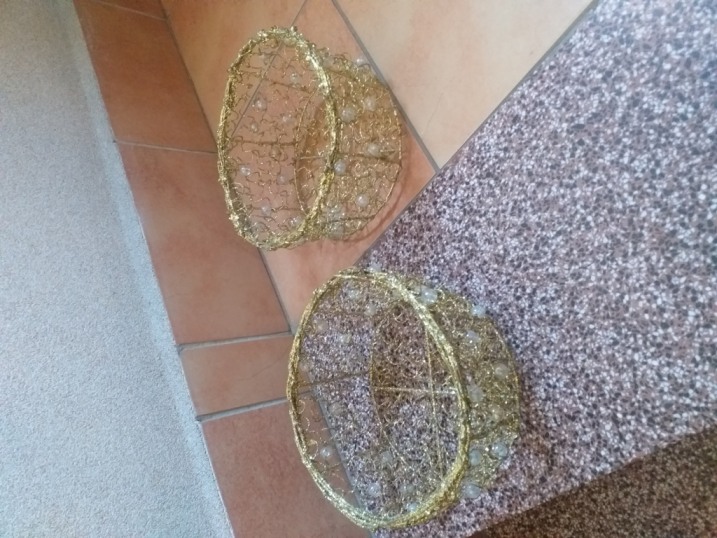 Koszyczki ozdobne metalowe
