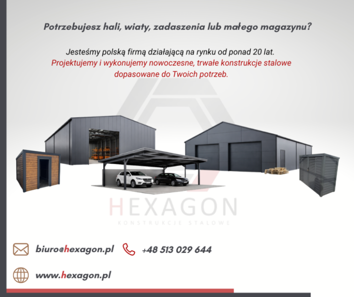 GARAŻ, HALA , WIATA ZADBAJ O AUTO NA LATO!