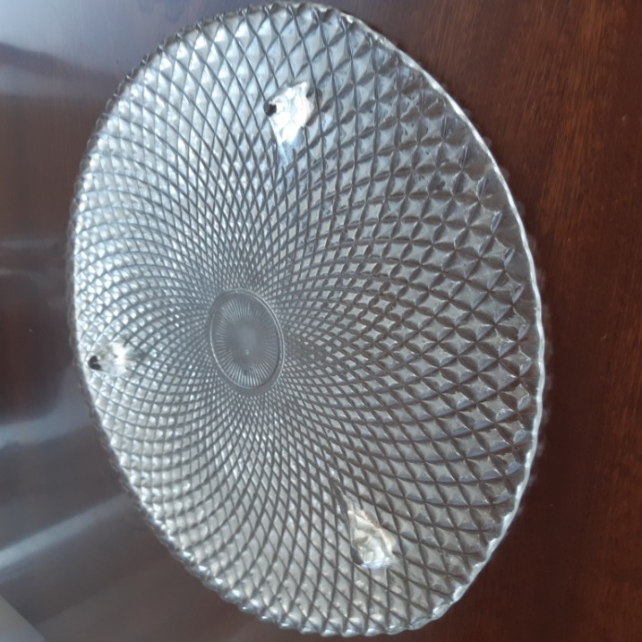 Patera szklana imitująca kryształową