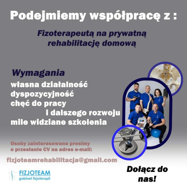 Poszukujemy fizjoterapeuty