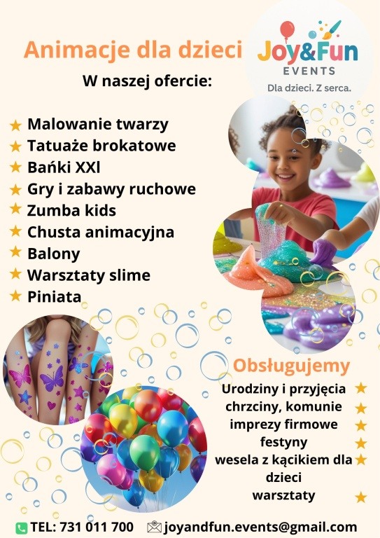 Animacje oraz warsztaty dla dzieci